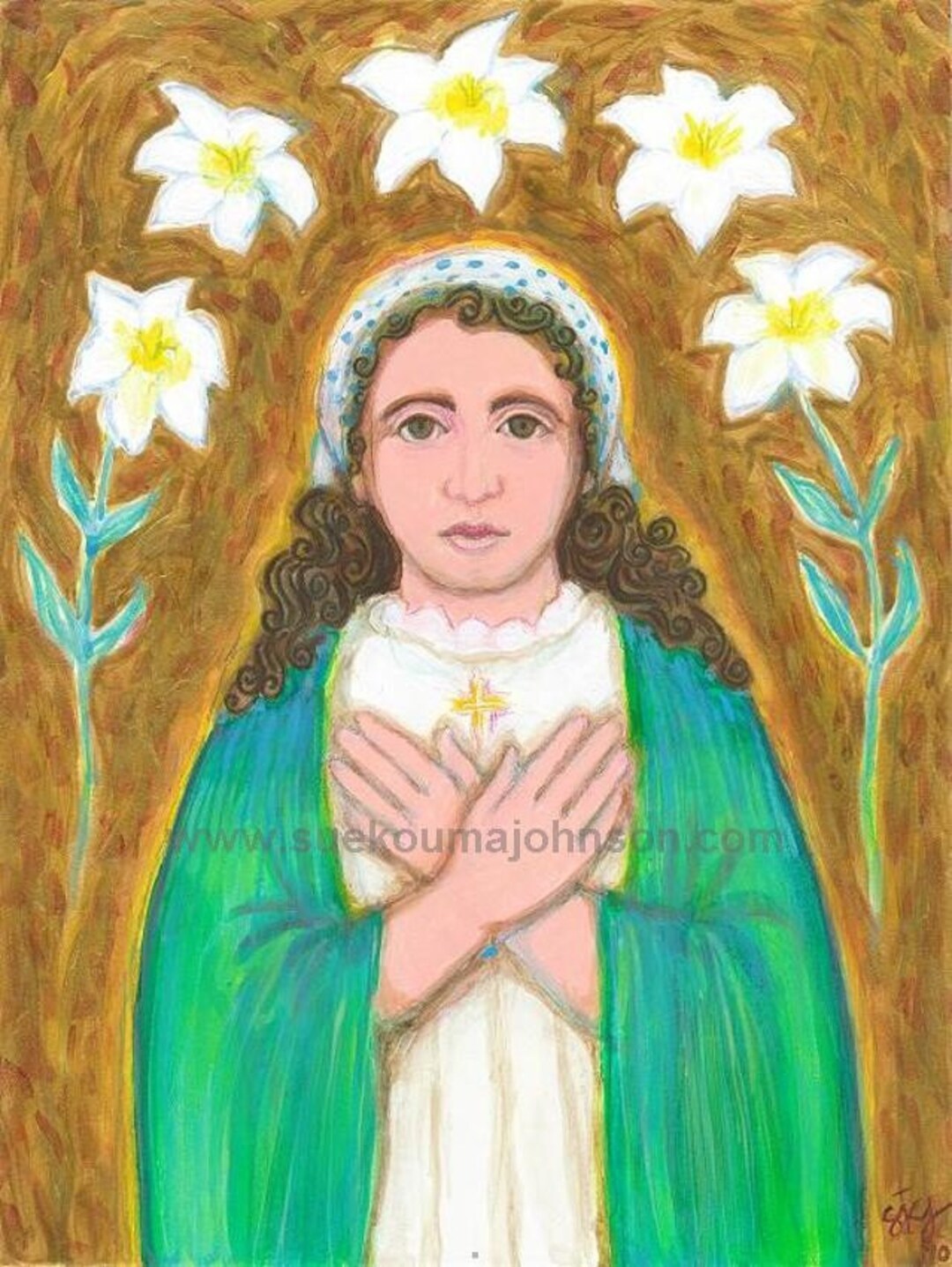 Saint Maria Goretti Catholic Art Print - Etsy