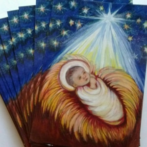 Baby Jesus Postcards 3 or 10 or 100