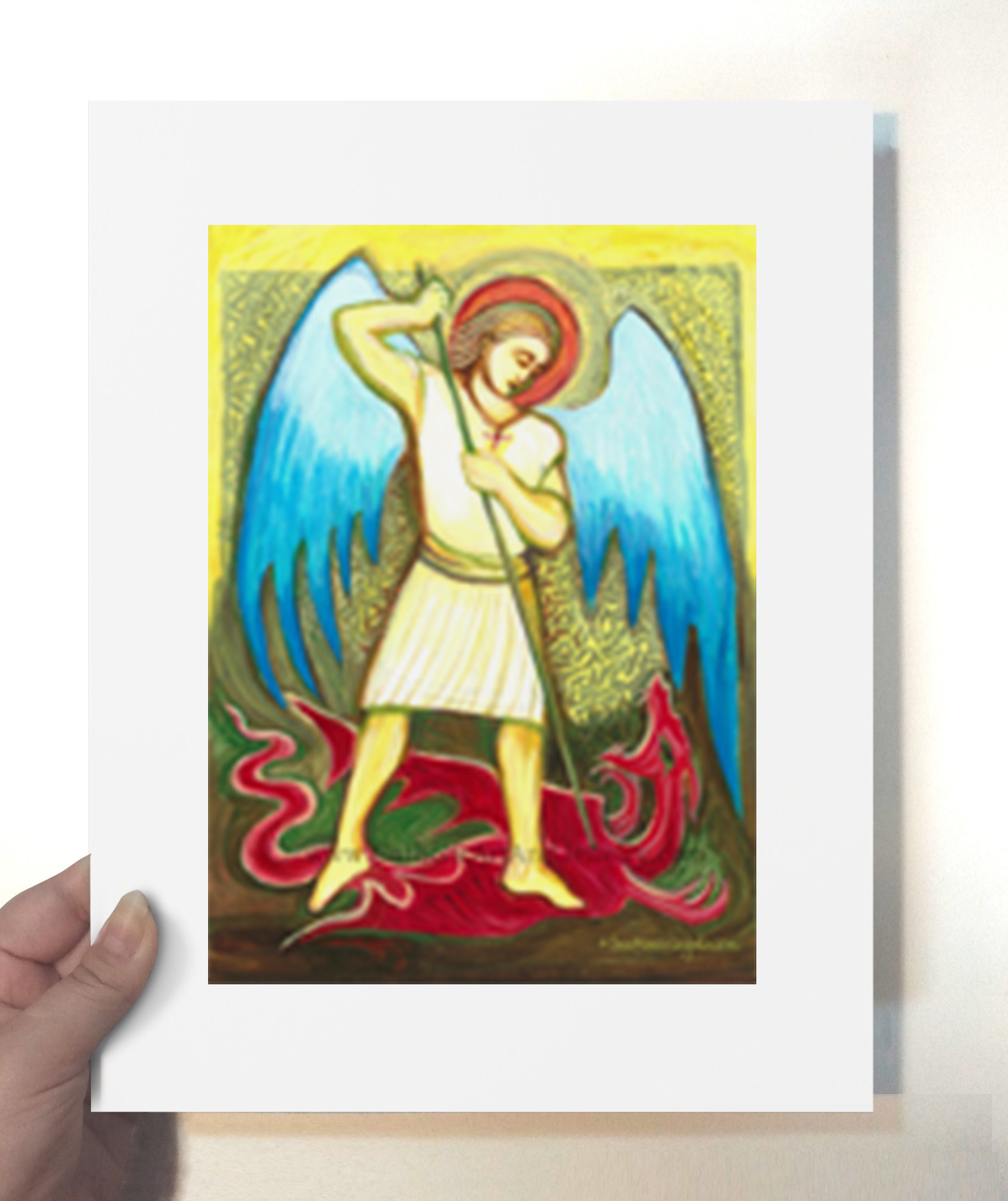 Saint Michael Archangel Art Print - Etsy