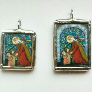 Saint Clotilde Medal/Pendant – Patron Saint of Brides – Catholic Necklace