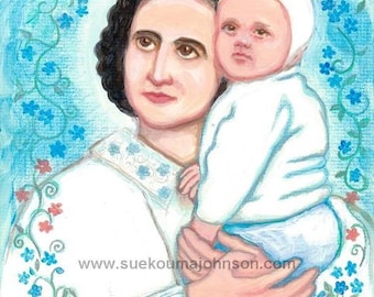 St. Gianna Beretta Molla Minimalist Print DIGITAL DOWNLOAD - Etsy