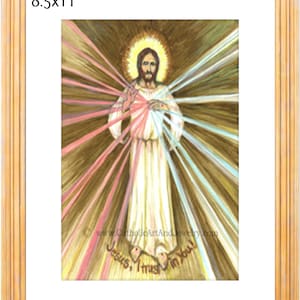 Divine Mercy Art Print - Etsy