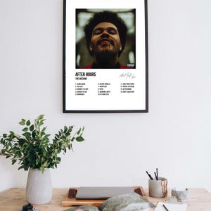 After Hours by The Weeknd album cover - Music Poster - Digital Download