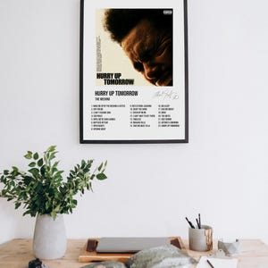 The Weeknd – Hurry Up Tomorrow Poster / Stampa copertina album / Download digitale The Weeknd Wall Art / Stampa Rap R&B