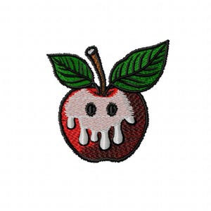 Cute Apple Design Machine Embroidery, Apple For Shirt Design, Apple Machine Embroidery, Fruit Embroidery Pattern, Food Theme Embroidery