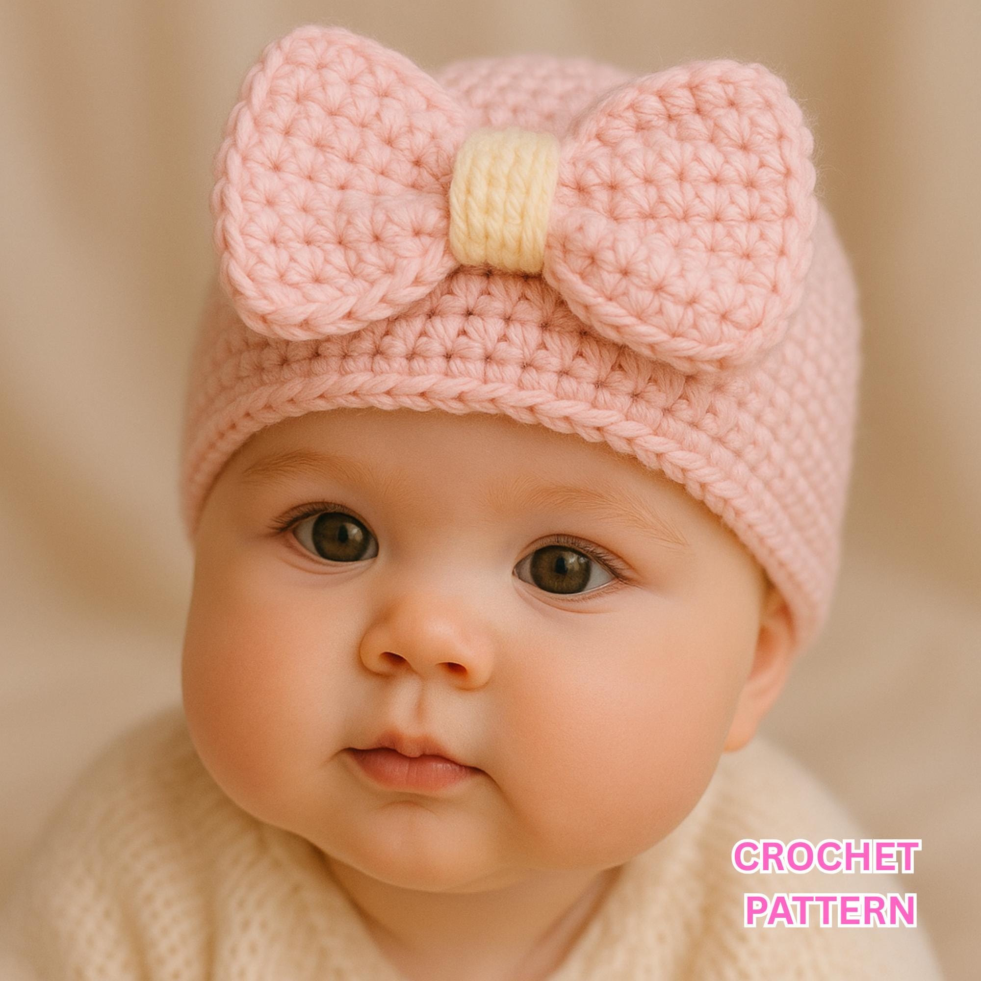 Rose Pink Beanie - Etsy display picture 2