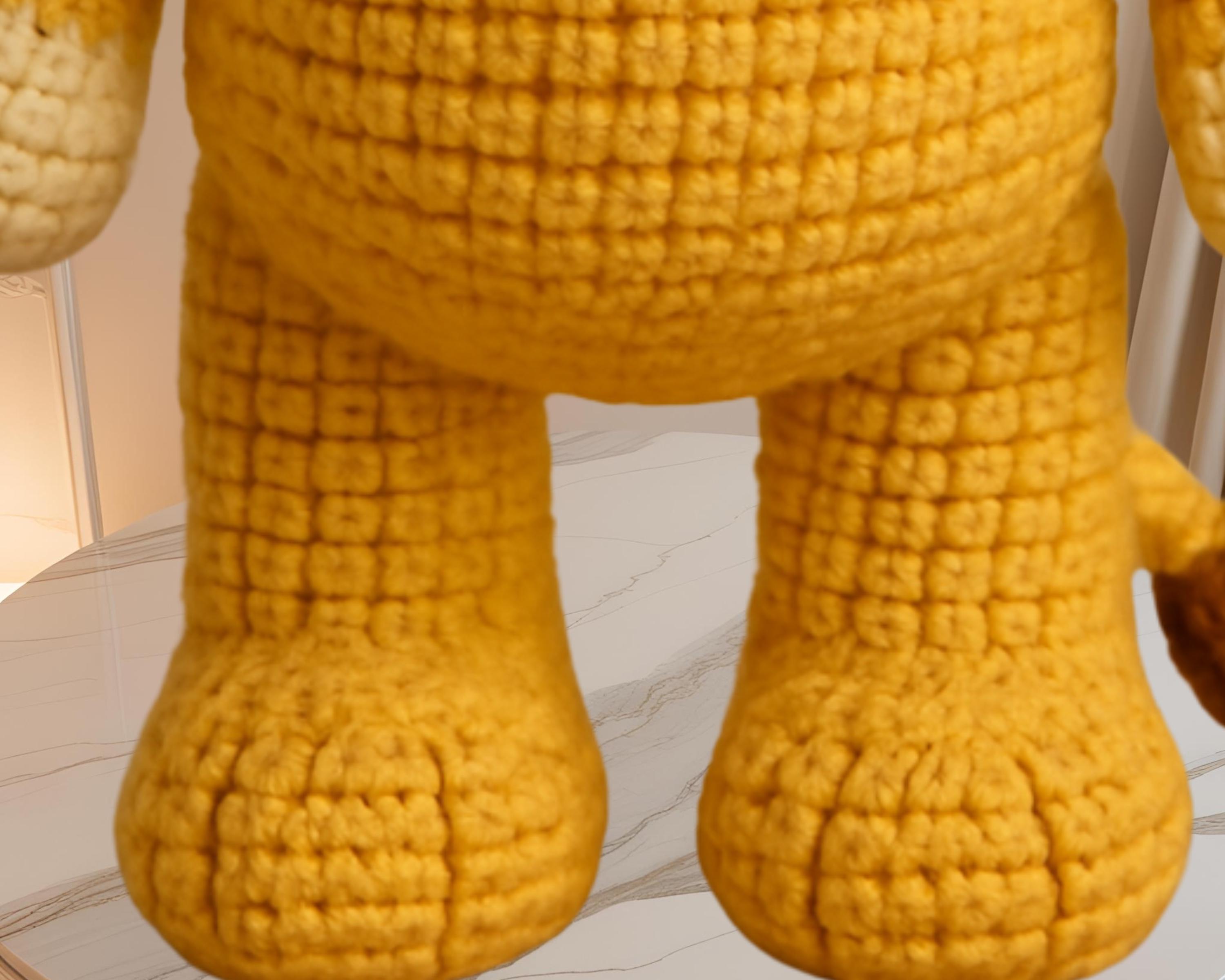 Big Head Lion Amigurumi Crochet Pattern PDF | Large Plushie Toy ...