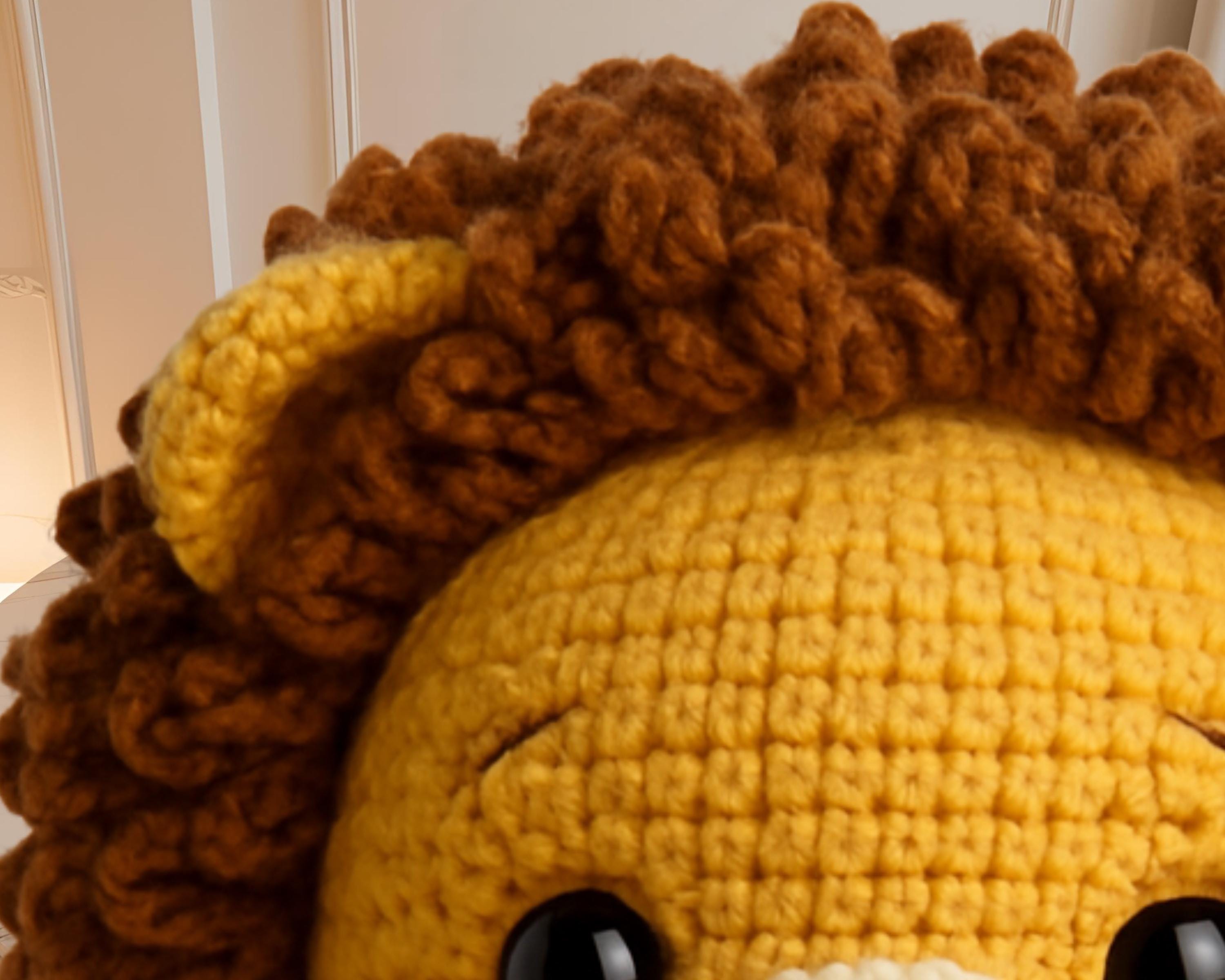 Big Head Lion Amigurumi Crochet Pattern PDF | Large Plushie Toy ...