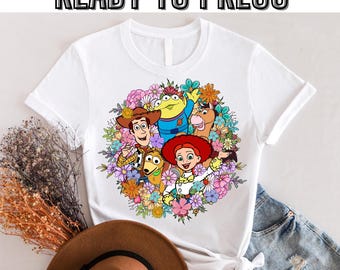 Disney Toy Story Character DTF Transfer, Disney Toy Story DTF, Disney Woody Buzz Shirt, Disney Toy Story Family Shirt,Toy Story Gift Shirt