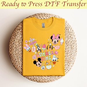 Disney Summer Time Dtf, Mickey and Friends Dtf, Disneyworld Shirts Family, Mickey Ears Dtf, Disney Friends Dtf,Disneyland Dtf