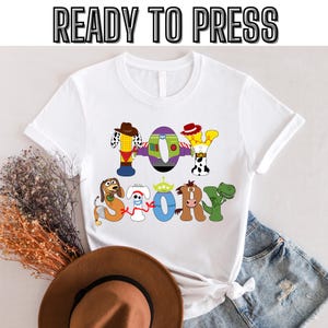 Disney Toy Story Friends DTF Transfer, Buzz Woody Jessie Slinky Aliens Rex DTF Transfer, Disney Toy Story Shirt,Disney Characters Dtf
