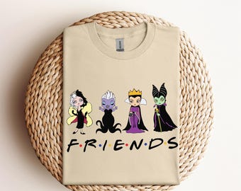 Camiseta de Amigos Malvados (DTF), Camiseta de la Reina Malvada, Camiseta de Villanos, Camiseta de Amigos Malvados (DTF), Lista para imprimir