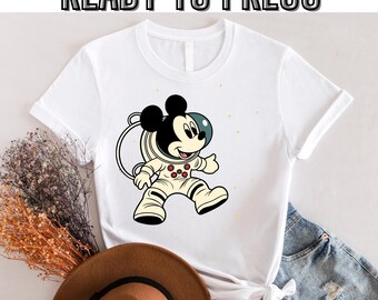 Mickey Mouse Hors Du Monde Dtf, Astronaute Mickey Mouse Dtf, Astronaute Disney Dtf, Voyage Magique, Animation Mickey Mouse, Disney Trip Dtf
