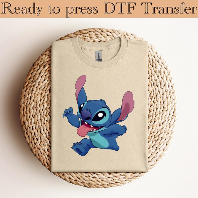 Disney Stitch DTF Transfer, Cute Stitch Ready To Press, Disneyworld DTF Transfers, Disney Family Trip, Stitch Balloons Dtf, Disney Dtf image 5