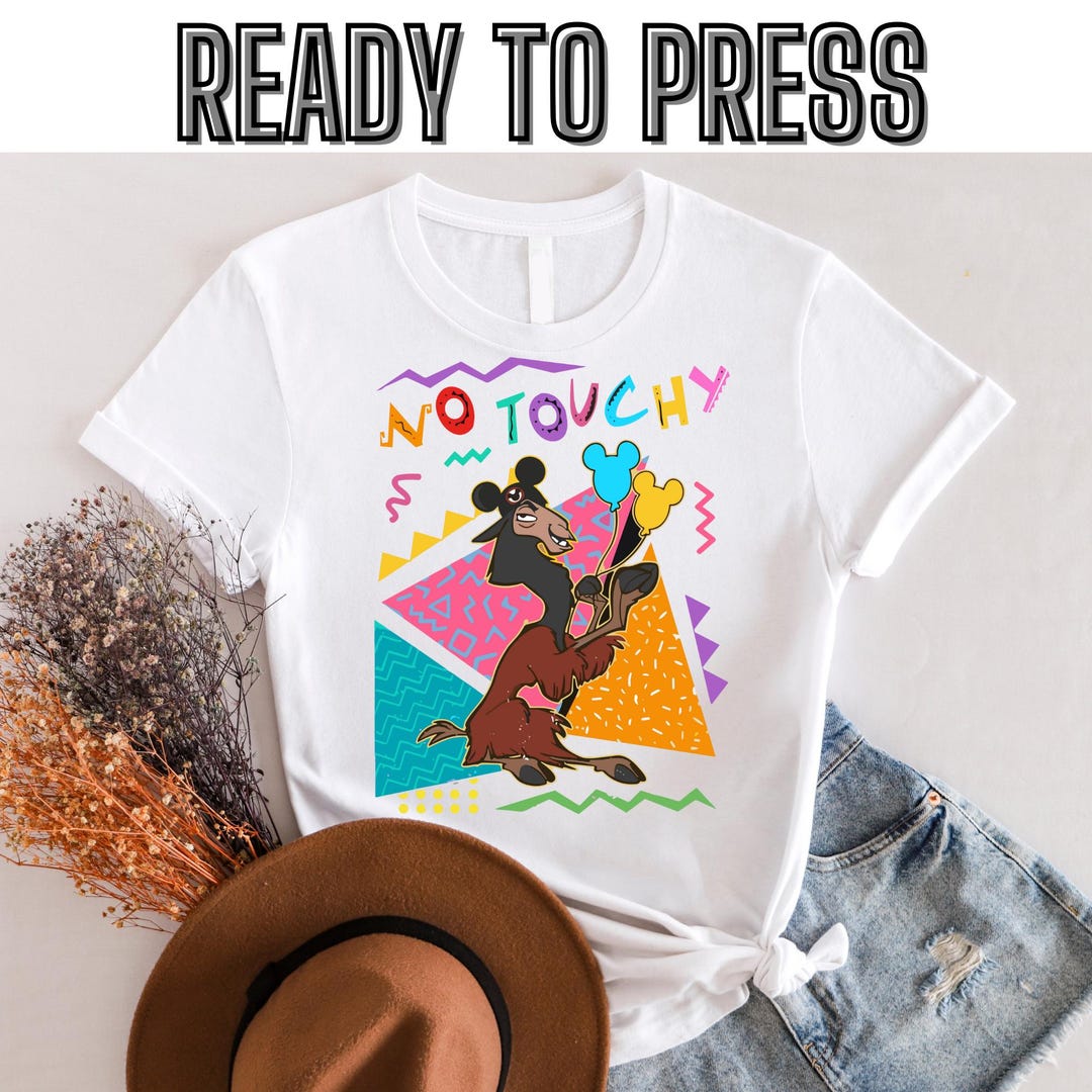 Vintage 90S Kuzco Llama No Touchy Dtf, the Emperor's New Groove Dtf ...