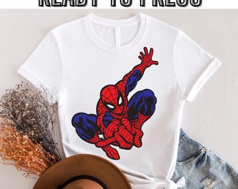 Spiderman DTF Transfer,Super hero Dtf, Spiderman DTF, Hero Transfer, Spiderman mask Ready To Press, Spring Transfer,spiderman gift,hero gift