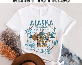 Disney Cruise Line Dtf, Mickey And Friends Disney Alaska Cruise Dtf, Disney Matching Cruise Dtf, Disney Family Trip, Ready to press