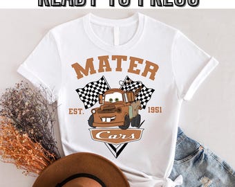 Disney Tow Mater DTF, Transferencia DTF Disney Cars, Disney Cars DTF, Rayo McQueen y Tow Mater Dtf, Camiseta Disney Cars, Tow Mater Dtf