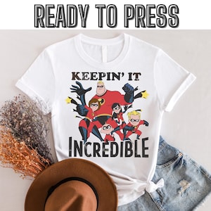 Disney Pixar The Incredibles Keepin It Graphic Dtf, Disney The Incredibles Shirt, Disneyland Family Matching Dtf, Disney World Tee