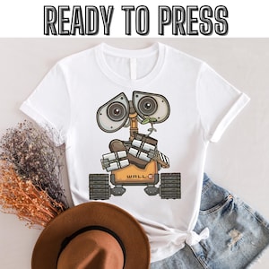Retro Pixar Wall-E Plant Shoe Portrait Dtf, Magic Kingdom Dtf, Disney Trip Dtf, Pixar Gift, Pixar Wall-E Dtf,Ready to press,Dtf transfer