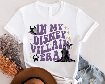 In My Disney Villain Era Two-Sided DTF Transfer,Disney Maleficent DTF,Evil Queen DTF Transfers,Disney Villains Ready To Press,Evil Queen Tee