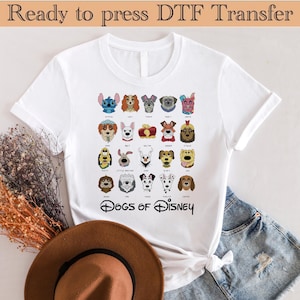 Dog DTF, Pitbull Ghost Dogs DTF, klaar om te drukken, DTF-overdracht, Ghost Dog DTF, Pitbull DTF, Disney Family DTF
