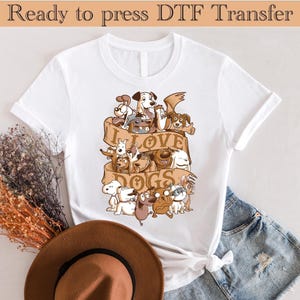 I like dogs Dtf love dogs Dtf- cute Dtffor dog lover - Dogs - Dog Dtf- Crewneck Dtf- Christmas gift for dog lover - dogs,Ready to press