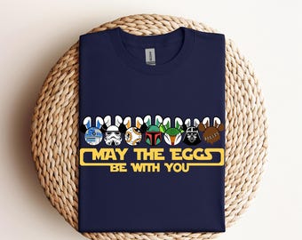 May The Eggs Be With You Dtf, Easter Eggs Star Wars Dtf, Star Wars Characters Easter Eggs Dtf, Happy Easter, Star Wars Dtf,Ready to press