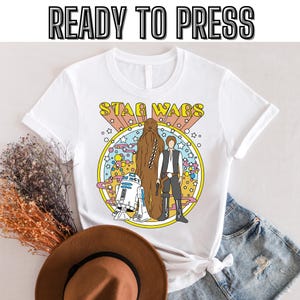 Disney Star Wars DTF Transfer, Disneyland Star Wars Transfer, Disney Star Wars Characters DTF, Star Wars Ready To Press,Disneyland Family