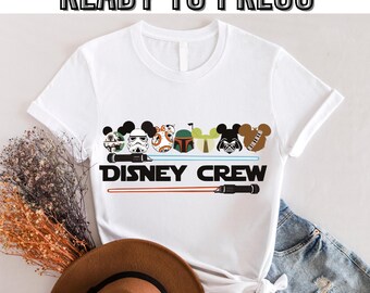 Star Wars Disney Crew DTF Transfer, Disneyland Star Wars Transfer, Disney Star Wars DTF, Disneyland Trip Star Wars Ready To Press