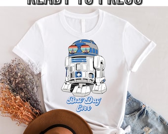 Disney Star Wars R2D2 DTF Transfer, Disney Star Wars Transferfolie, Disney Beep Boop DTF, Star Wars Shirt, Galaxy's Edge Shirt, Star Wars R2-D2 Shirt