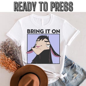 Disney The Emperor's New Groove Kuzco Distressed Portrait Dtf, Disneyland Trip Unisex Dtf Family Birthday Gift Adult Kid Toddler Dtf