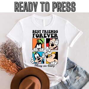 Best Friends Forever Dtf, Mickey and Friends Disney Dtf, Disney Mickey and Friends Dtf, Disneyland Dtf,Ready to press,Dtf transfer