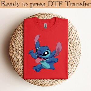 Disney Stitch DTF Transfer, Cute Stitch Ready To Press, Disneyworld DTF Transfers, Disney Family Trip, Stitch Balloons Dtf, Disney Dtf image 4