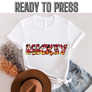 Disney Classic Mickey Mouse Pose Dtf, Mickey Dtf, Disneyland Holiday Vacation Dtf, Disney Retro Dtf,Ready to press,Dtf transfer