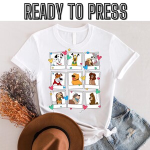 Disney Dogs DTF, Disney Dog Lover DTF Transfer, Disney Dogs Character DTF, Disney Dogs Shirt, Dog Lover Shirt,Disneyland Family Vacation Tee
