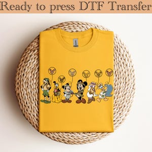 Disney Animal Kingdom Balloons Dtf, Disney Safari Dtf, Mickey and Friends Dtf, Matching Animal Kingdom Dtf, Disney Wild Life,Ready to press