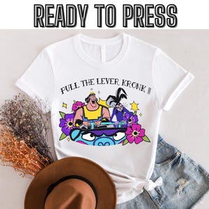 Disney The Emperor's New Groove Tattoo Art Yzma Pull The Lever Kronk Dtf, Disney Kuzco Dtf, Matching Family Dtf, Magic Kingdom Dtf