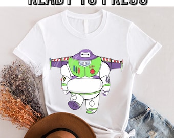 Disney Baymax Lightyear Outfits Dtf, Buzz Lightyear Toy Story Disneyland WDW Matching Family Dtf, Magic Kingdom,Ready to press,Dtf transfer