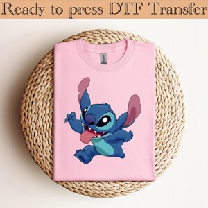 Disney Stitch DTF Transfer, Cute Stitch Ready To Press, Disneyworld DTF Transfers, Disney Family Trip, Stitch Balloons Dtf, Disney Dtf image 2