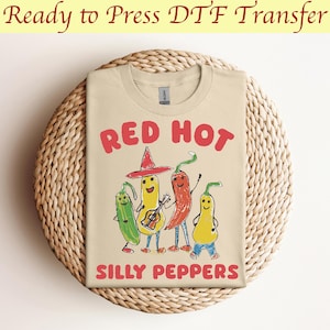 silly peppers - unisex Dtf,Ready to press