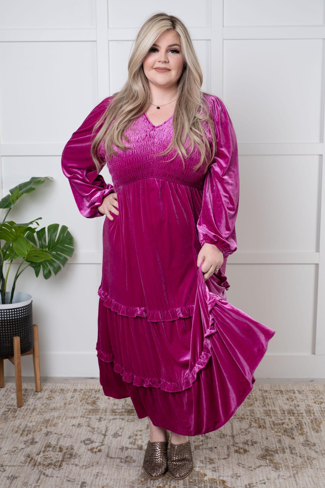 Flamenco Ruffle Maxi Dress – Elegant Off-Shoulder Evening Gown