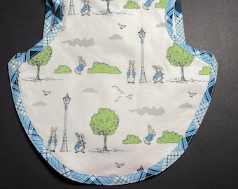 Peter rabbit baby bib | handmade baby bibs | unique baby gift | modern baby bibs | toddler bib | bapron | london