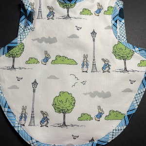 Peter rabbit baby bib handmade baby bibs unique baby gift modern baby bibs toddler bib bapron london image 2