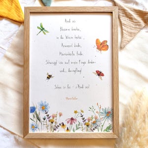 KINDER Poster | Kinderzimmer Poster | Bayerisches Gedicht