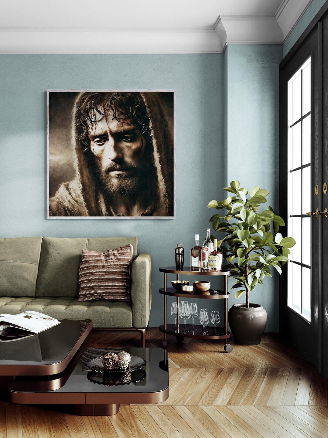 The Portrait of Jesus Christ Religious Art Christian Wall Decor