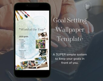 Goal Setting Wallpaper for Vision Boarding