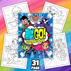 Teen Titans Coloring Pages | Printable Superhero Set | Fan Art for Kids