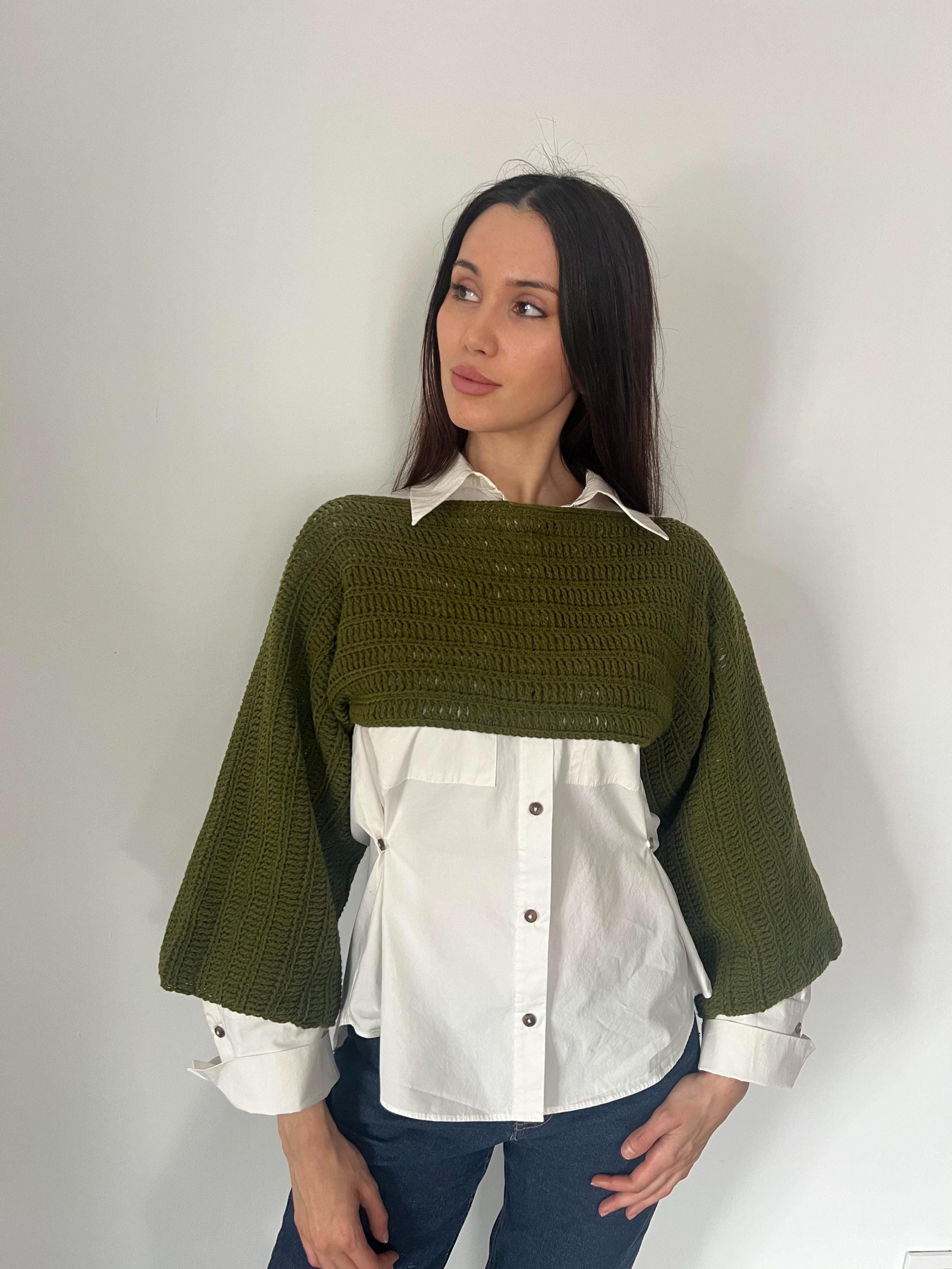 Crop Top Sweater Etsy Ireland