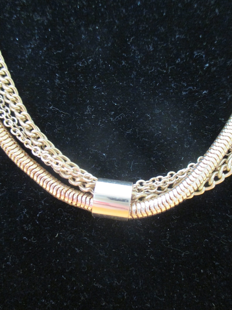 Vintage costume jewelry chain necklace